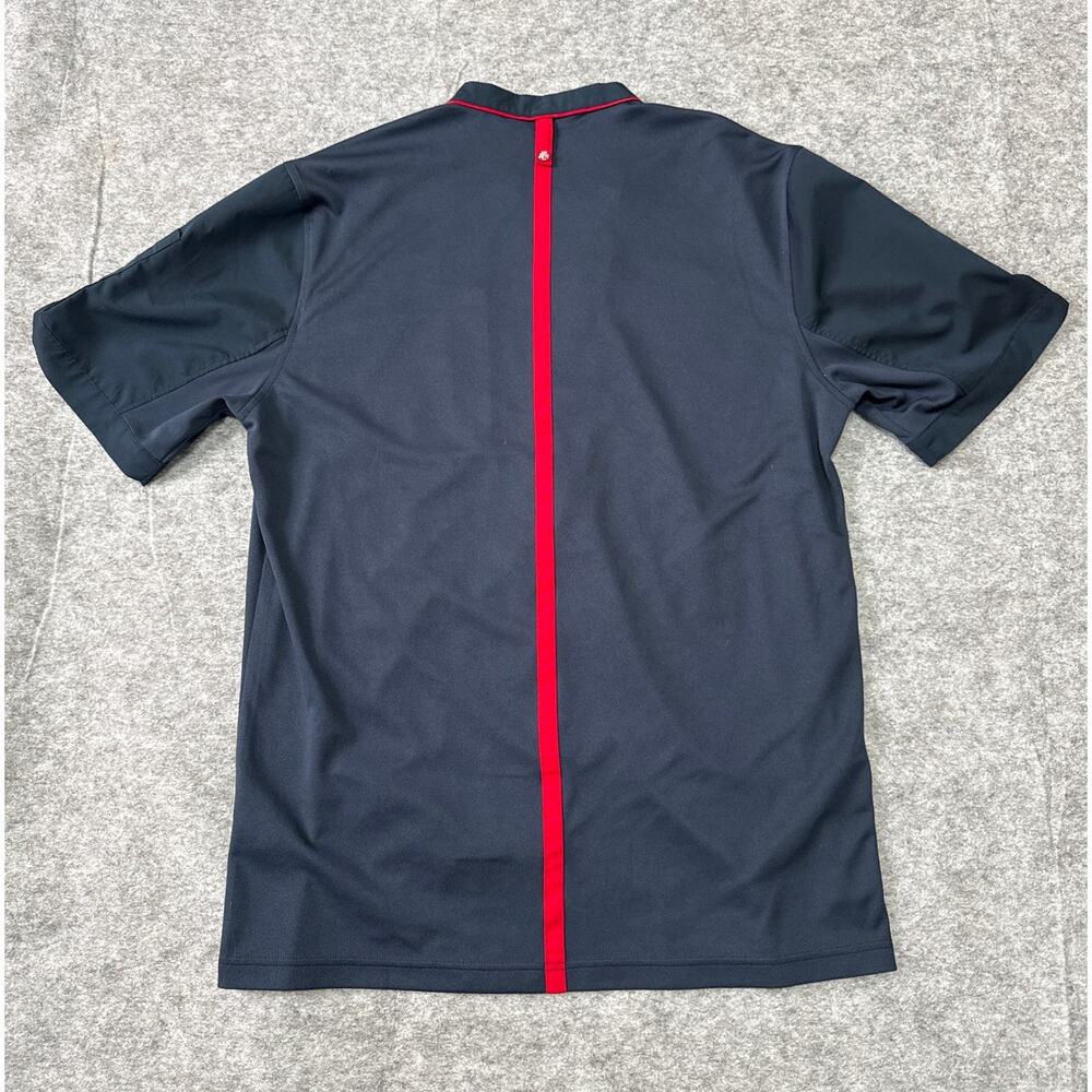 Chick-Fil-A Team Chef Blue Top Coat Zip Shirt Uniform Mens Size Large Employee - Picture 2 of 6